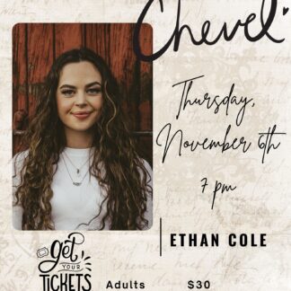 Chevel Shepherd On Stage Nov 5th Carlsbad Cavern Theatre